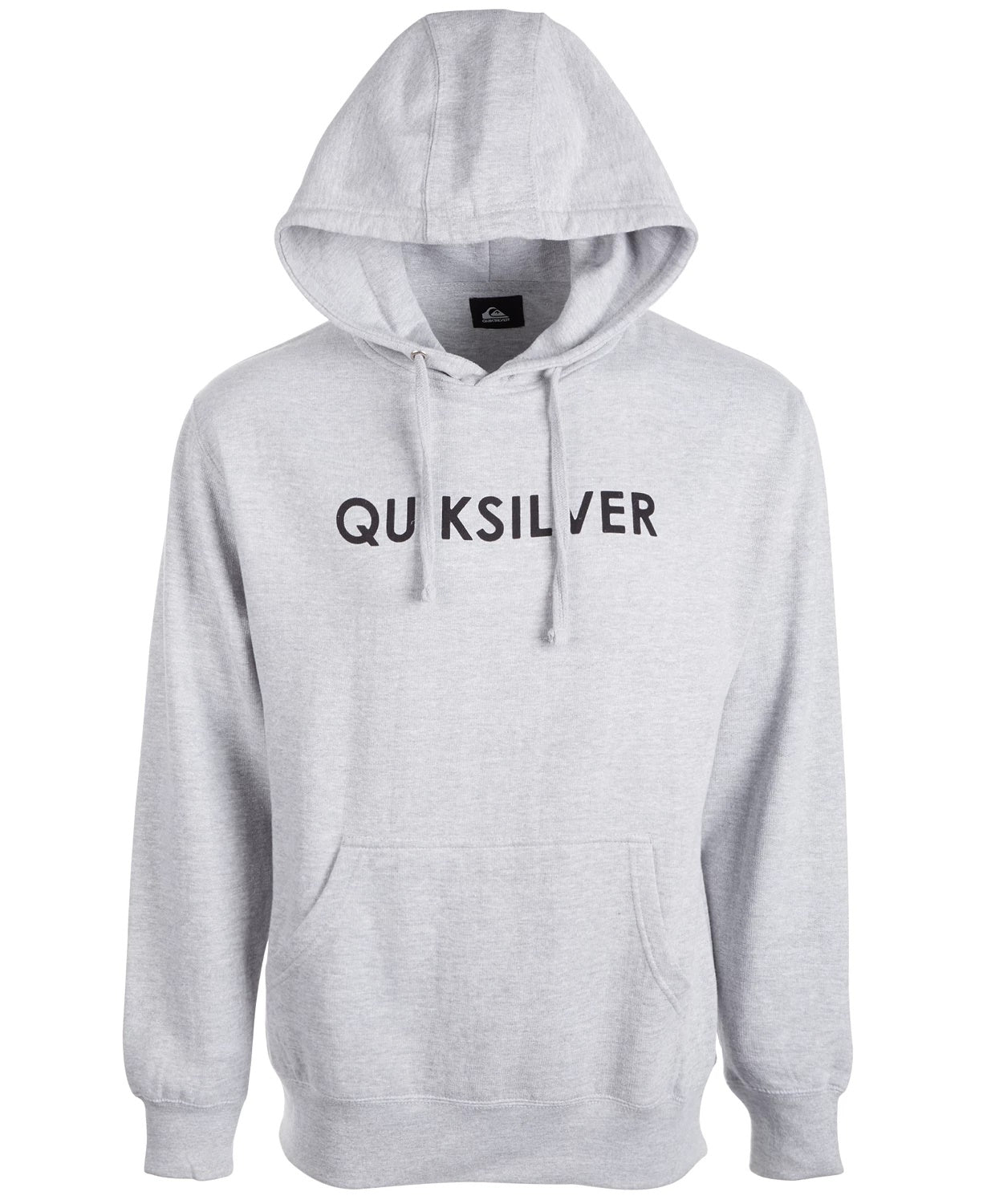 Quiksilver Men's Wordmark Logo Hoodie Charcoal Size Small