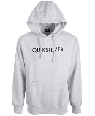 Quiksilver Men's Wordmark Logo Hoodie Charcoal Size Small