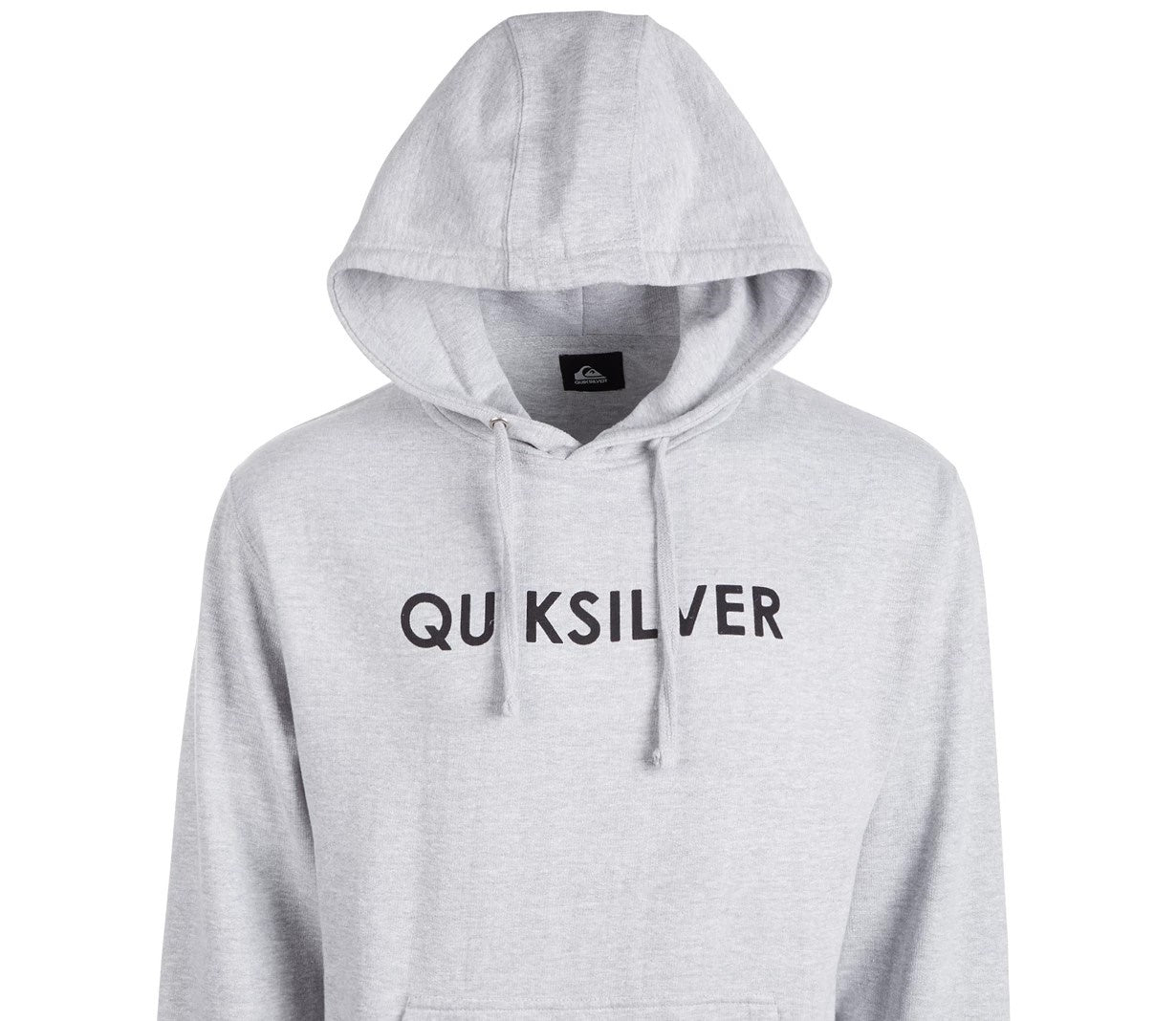 Quiksilver Men's Wordmark Logo Hoodie Charcoal Size Small