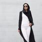 Verona Collection Women's Bell Sleeve Maxi Cardigan Black Size Small