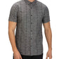 Hurley Men's Tailored Fit Stamps 2.0 Print Short Sleeve Shirt Grey Size XX-Large