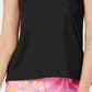 Nike Women's Dri-FIT Printed-Logo Racerback Running Tank Top Charcoal Size Large