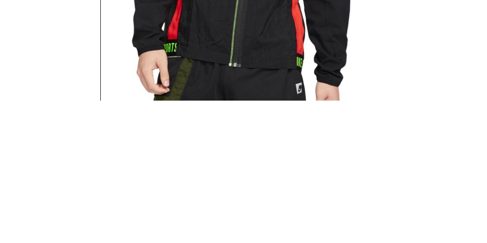 Nike Men's Sport Clash Dri Fit Flex Training Jacket Charcoal Size Small