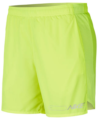 Nike Men's Air Challenger Running Shorts Yellow Size Small