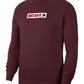 Nike Men's Crew Fleece Just Do It Sweatshirt Red Size XX-Large