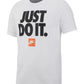Nike Men's Sportswear Just Do It T-Shirt Charcoal Size Large