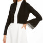 Calvin Klein Women's Chiffon Tier Sleeve Sweater Black Size Medium
