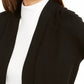 Calvin Klein Women's Chiffon Tier Sleeve Sweater Black Size Medium