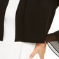 Calvin Klein Women's Chiffon Tier Sleeve Sweater Black Size Medium