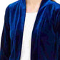 Calvin Klein Women's Velvet Shrug Cardigan Blue Size Large