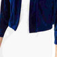 Calvin Klein Women's Velvet Shrug Cardigan Blue Size Large