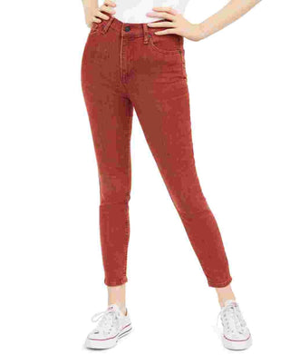Celebrity Pink Juniors' High Rise Ankle Skinny Jean Medium Red Size 1
