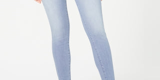 Celebrity Pink Juniors' Button-Fly High-Rise Skinny Jeans Blue Size 11