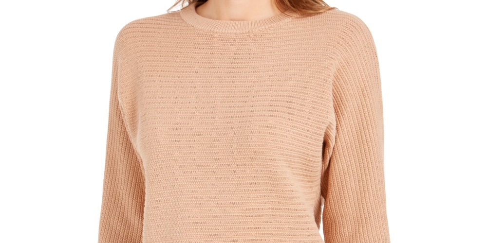 Calvin Klein Women's Cotton Sweater Brown Size X-Large