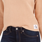 Calvin Klein Women's Cotton Sweater Brown Size X-Large