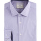 Construct Men's Slim Fit Geo Check Cooling Comfort Dress Shirt Purple Size 16x34-35