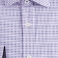 Construct Men's Slim Fit Geo Check Cooling Comfort Dress Shirt Purple Size 16x34-35