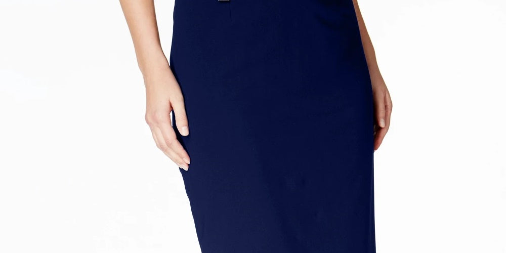 Calvin Klein Women's Pencil Skirt Navy Size 8 Petite