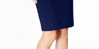 Calvin Klein Women's Pencil Skirt Navy Size 8 Petite