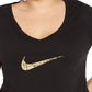 Nike Women's Logo Graphic T-Shirt Charcoal Size X-Large