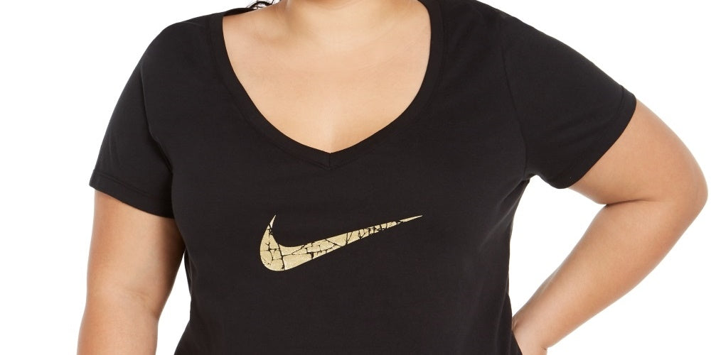 Nike Women's Logo Graphic T-Shirt Charcoal Size X-Large