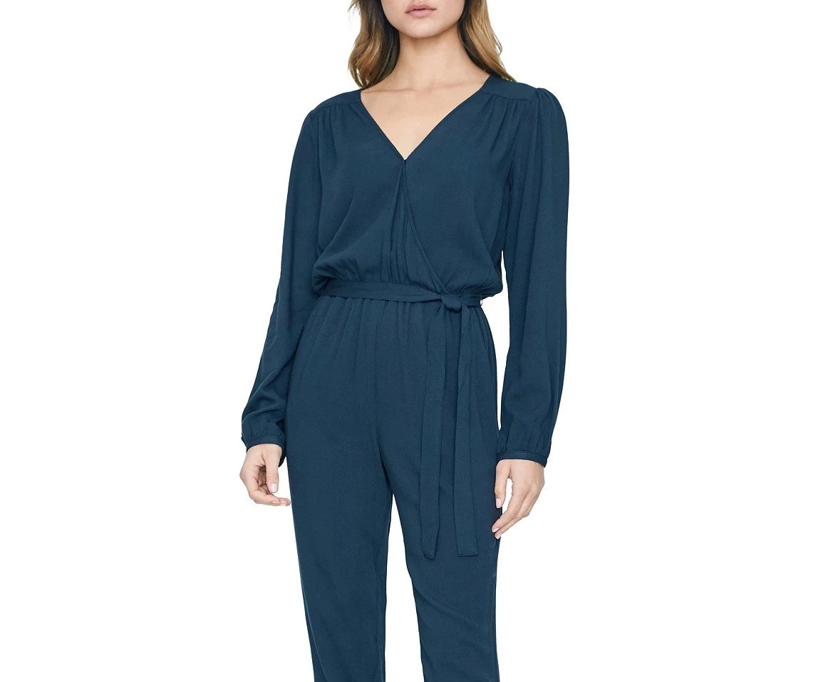 Sanctuary Women's Desk To Dinner Jumpsuit Dark Green Size X-Small