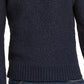 Michael Kors Men's Blue Crew-Neck Long-Sleeve Patch Knit Sweater Repaired Blue Size X-Large
