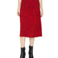 Sanctuary Women's Everyday Printed Midi Skirt Red Size XX-Large