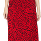 Sanctuary Women's Everyday Printed Midi Skirt Red Size XX-Large
