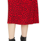 Sanctuary Women's Everyday Printed Midi Skirt Red Size XX-Large