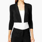 Calvin Klein Women's 3/4 Sleeve Open Cardigan Top Black Size Petite Small
