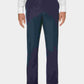 Cubavera Men's Flat Front Textured Linen Pants Dark Blue Size 46X32
