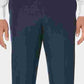 Cubavera Men's Flat Front Textured Linen Pants Dark Blue Size 46X32