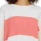Sanctuary Women's Playful Striped Sweater Pink Size Large