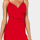 Emerald Sundae Junior's High Slit Gown Red Size Small