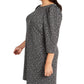 Calvin Klein Women's Animal Print Ponte Knit Dress Gray Size 14W