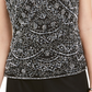 28Th & Park Women's Beaded Embroidered Top Gray Size 14