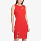 DKNY Women's Cutout Sheath Dress Bright Red Size 12