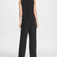 DKNY Women's Chiffon Overlay Jumpsuit Black Size 14