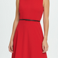 DKNY Women's Seamed Midi Dress Red Size 8