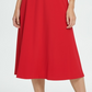 DKNY Women's Seamed Midi Dress Red Size 8