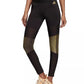 Adidas Women's Glam Colorblocked Leggings Black Size Medium
