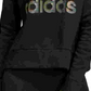 Adidas Women's Glam Logo Sweatshirt Black Size X-Large