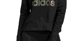 Adidas Women's Glam Logo Sweatshirt Black Size X-Large