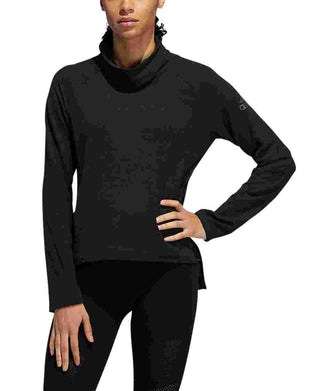 Adidas Women's Designed2train Climalite Turtleneck Top Black Size Small