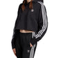 Adidas Women's Cropped Hoodie Black Size X-Large