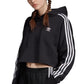 Adidas Women's Cropped Hoodie Black Size X-Large