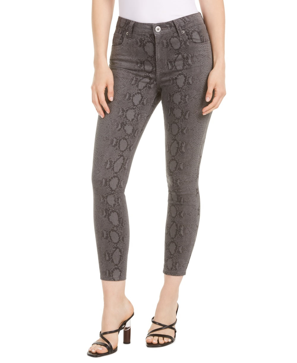STS Blue Women's Ellie Snake Print High Waist Skinny Jeans Gray Size 25