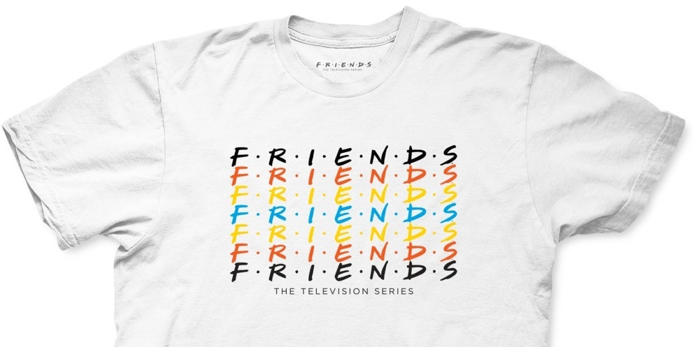 Ripple Junction Men's Friend Graphic T Shirt White Size Small