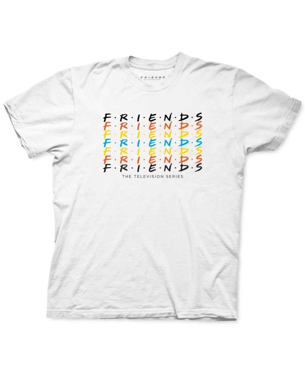 Ripple Junction Men's Friends Graphic T Shirt White Size XX-Large